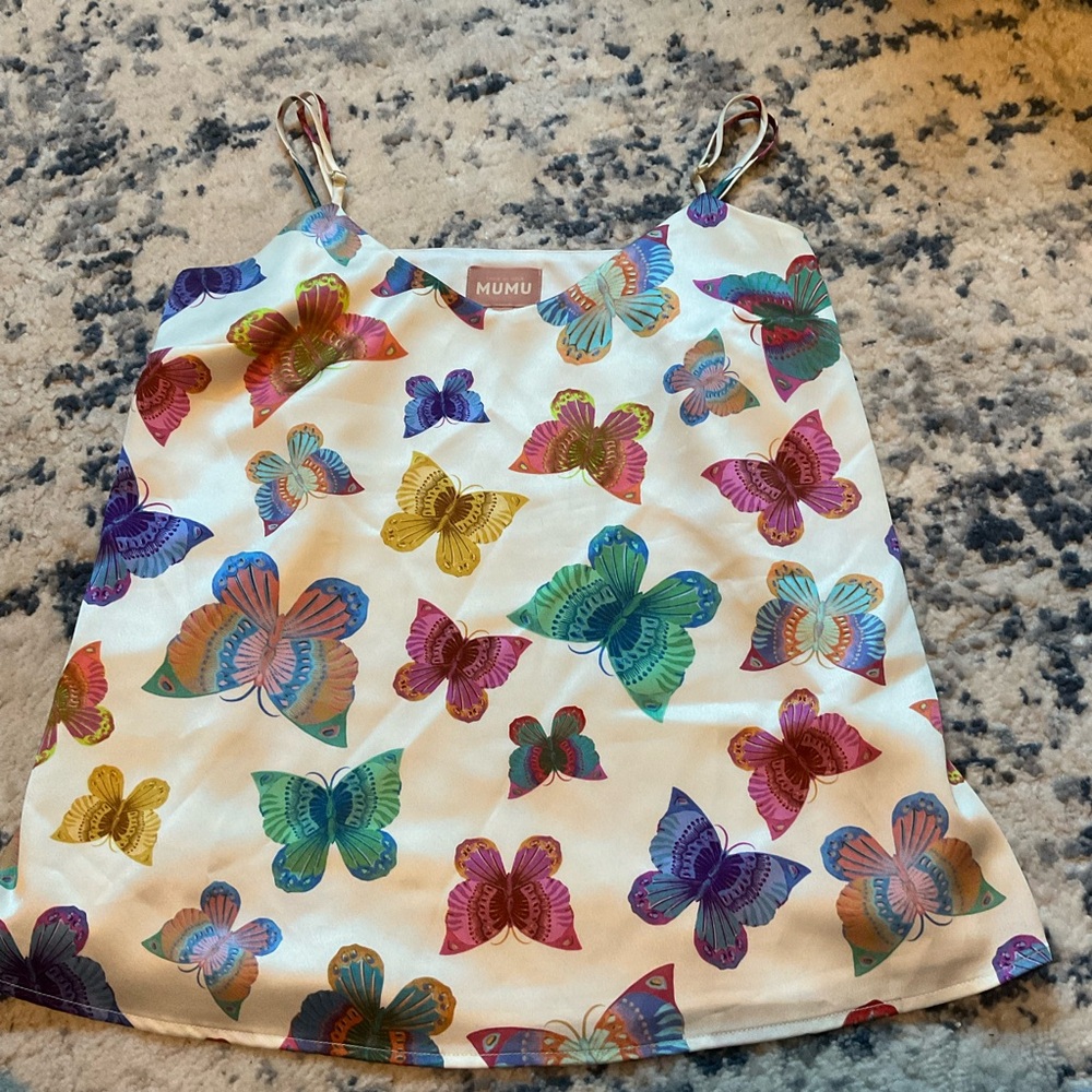 Show Me Your Mumu Butterfly Print Top